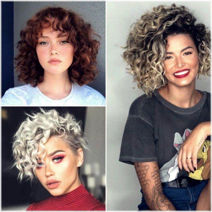 Cuts and hairstyles for short curly hair 2022